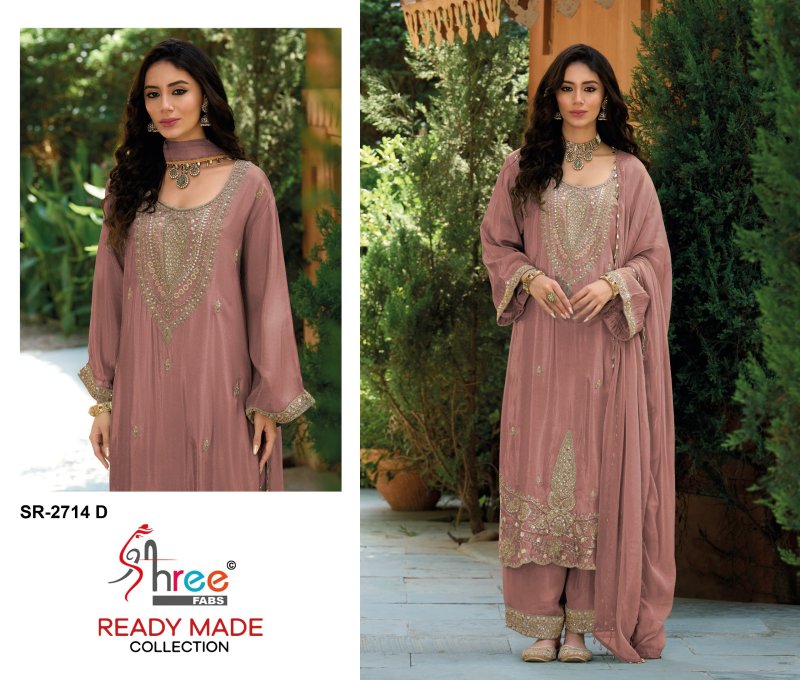 Sr 2714 A To D By Shree Viscose Muslin Pakistani Salwar Suits 